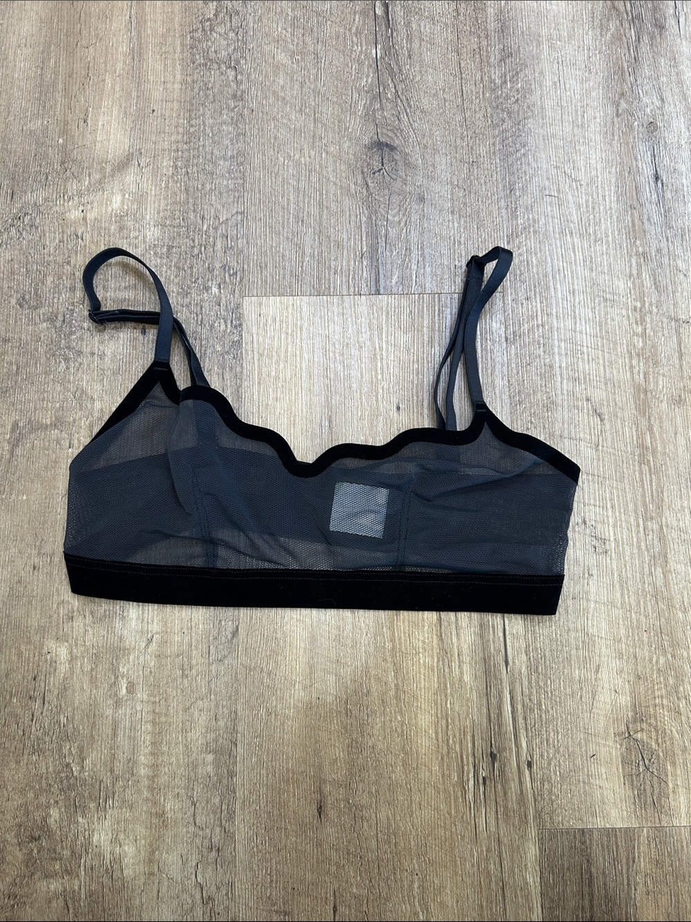 Sheer Black Mesh Bralette